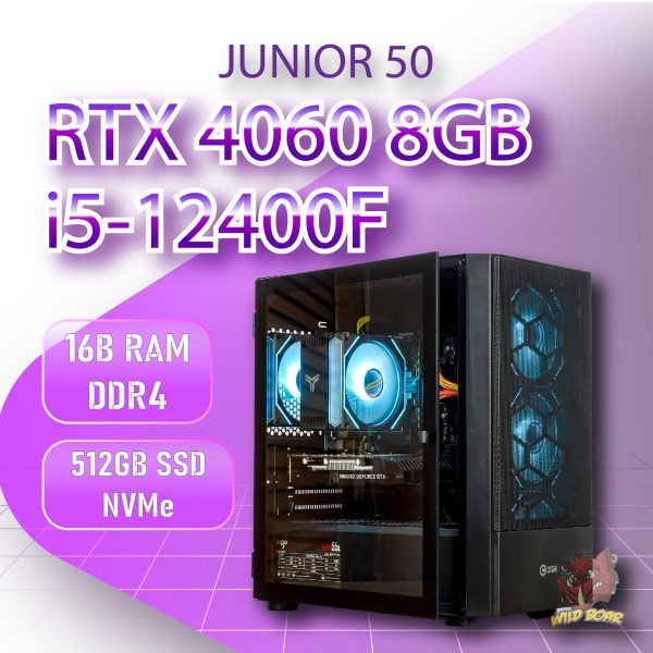 JUNIOR 50 i5-12400f/RTX4060