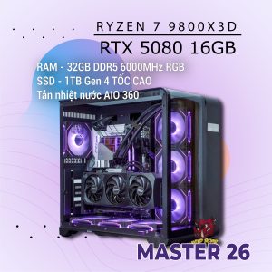 MASTER 26 R7-9800X3D/RTX5080/D5