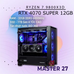 MASTER 27 R7-9800X3D/RTX4070Super/D5