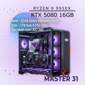 MASTER 31 R9-9950X/RTX5080/D5