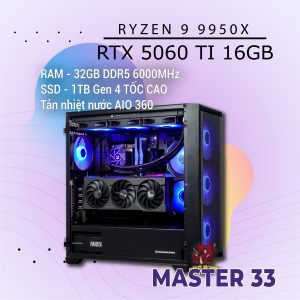 MASTER 33 R9-9950X/RTX5060Ti-16GB/D5