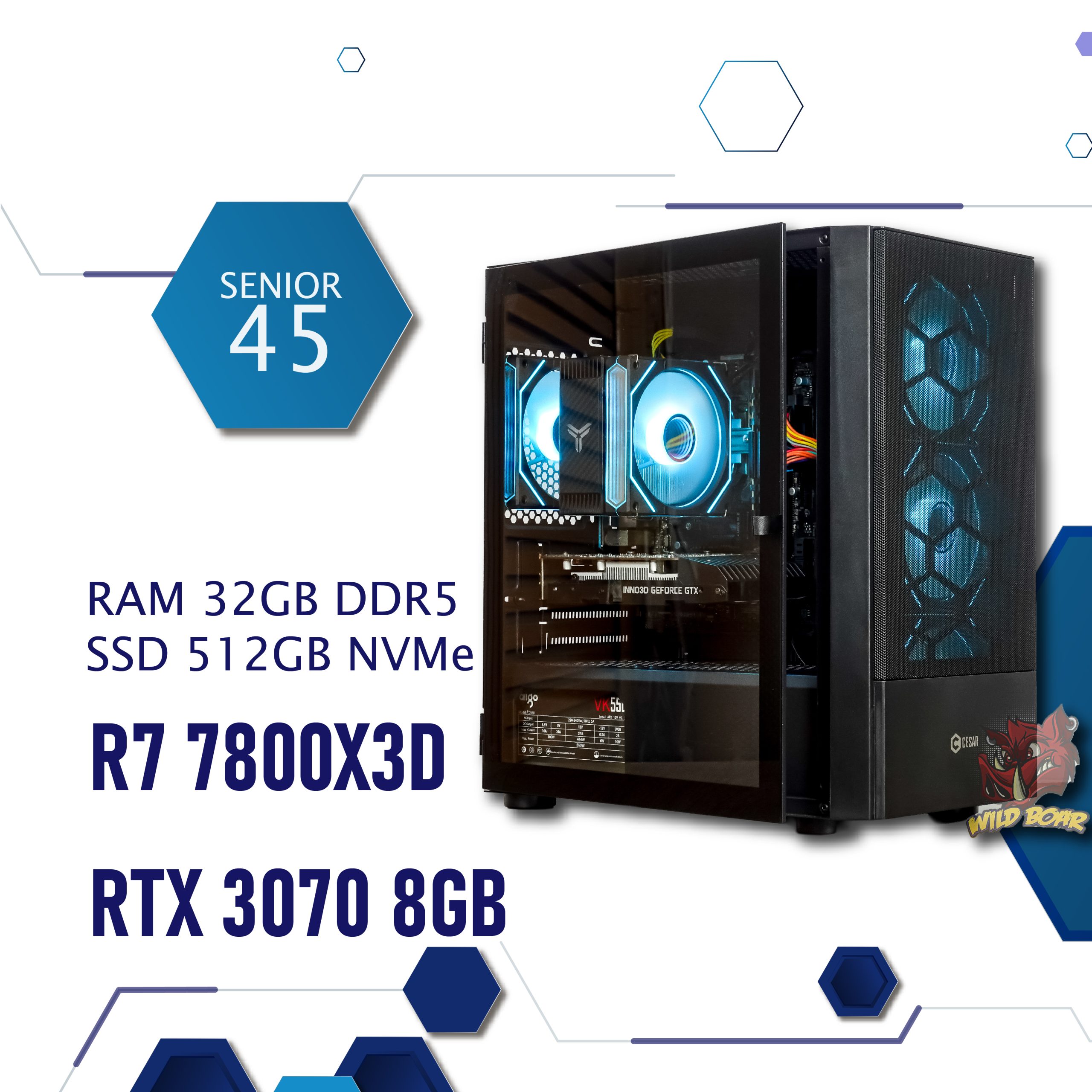 SENIOR 45 R7-7800X3D/RTX3070 SENIOR 45 R7-7800X3D/RTX3070