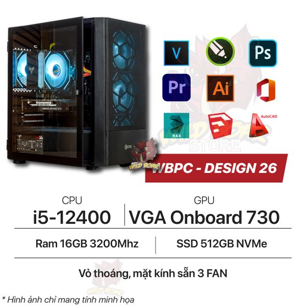 CREATOR 26 i5-12400 /16GB RAM/500GB SSD