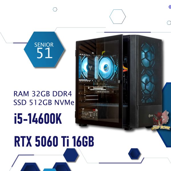 SENIOR 51 i5-14600K/RTX5060Ti-16GB