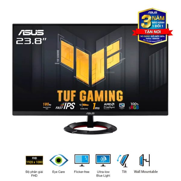 Gaming ASUS TUF VG249Q3R (23.8 inch - IPS - FHD - 1ms - 180Hz)
