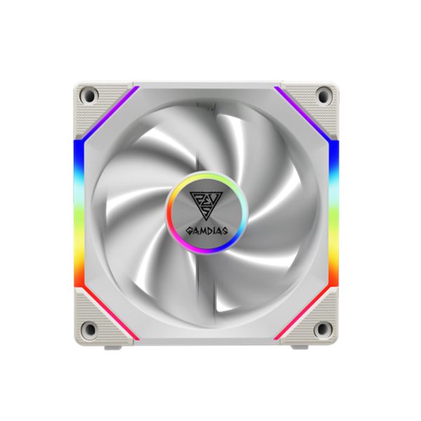 Quạt tản nhiệt Gamdias AEOLUS P2-1201 ARGB - white