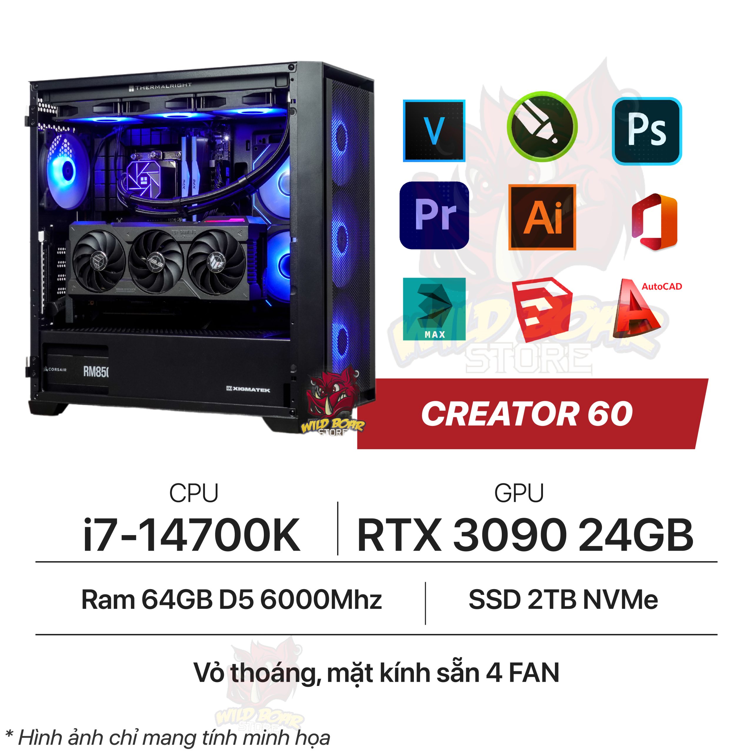 CREATOR 60 i7-14700K/RTX3090 CREATOR 60 i7-14700K/RTX3090