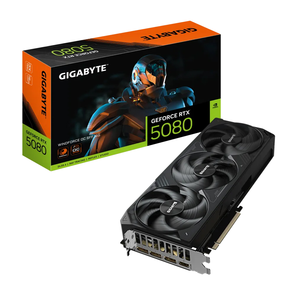Gigabyte RTX 5080 WINDFORCE SFF Gigabyte RTX 5080 WINDFORCE SFF