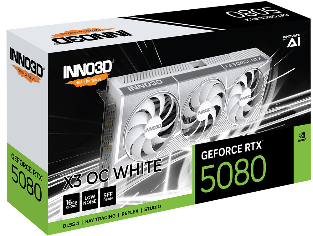 INNO3D GeForce RTX 5080 X3 16GB GDDR7 WHITE3