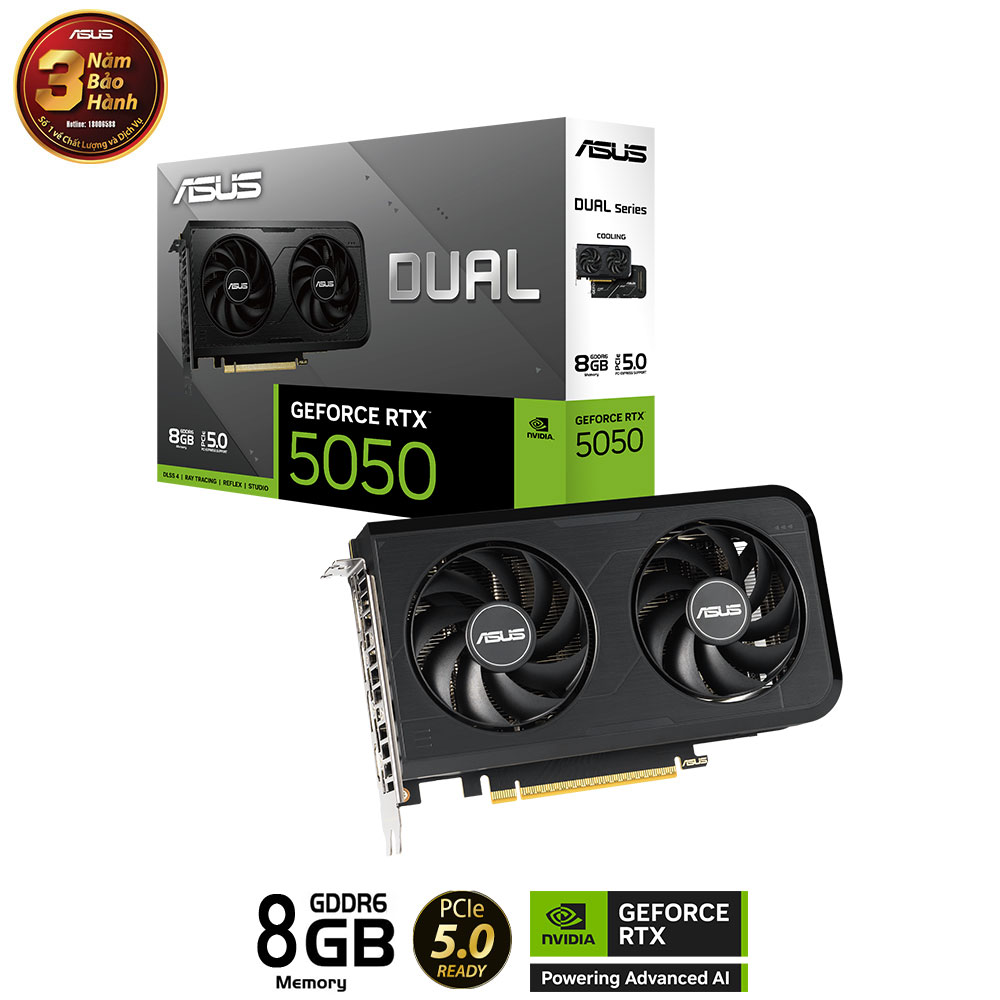 ASUS Dual RTX 5050 8GB GDDR6 OC ASUS Dual RTX 5050 8GB GDDR6 OC