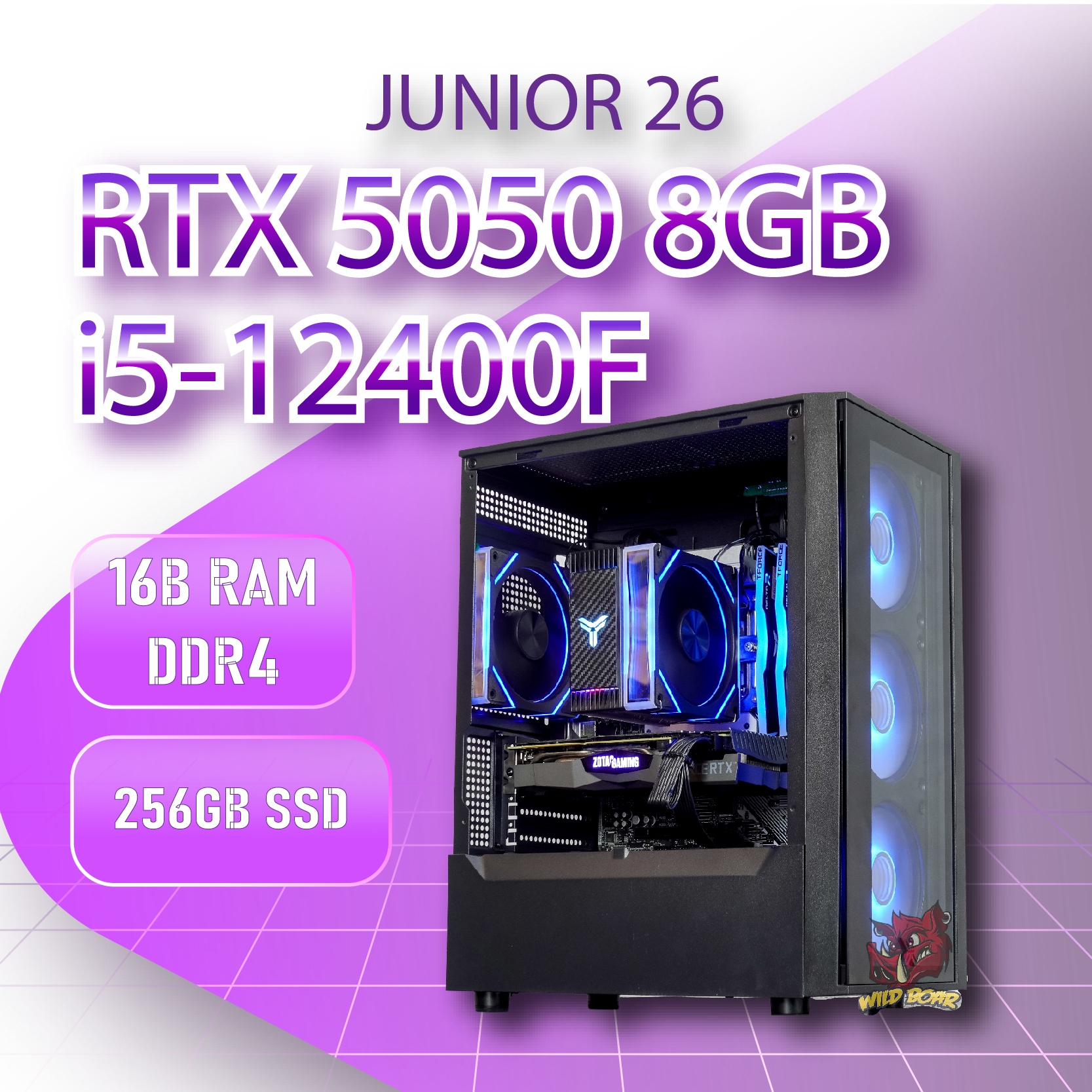 GAMING JUNIOR 26 i5-12400F/RTX5050 GAMING JUNIOR 26 i5-12400F/RTX5050