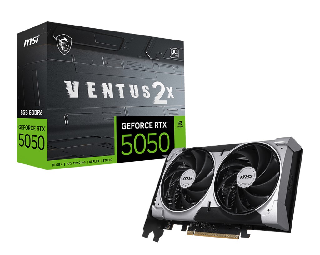 MSI GeForce RTX 5050 8G VENTUS 2X MSI GeForce RTX 5050 8G VENTUS 2X