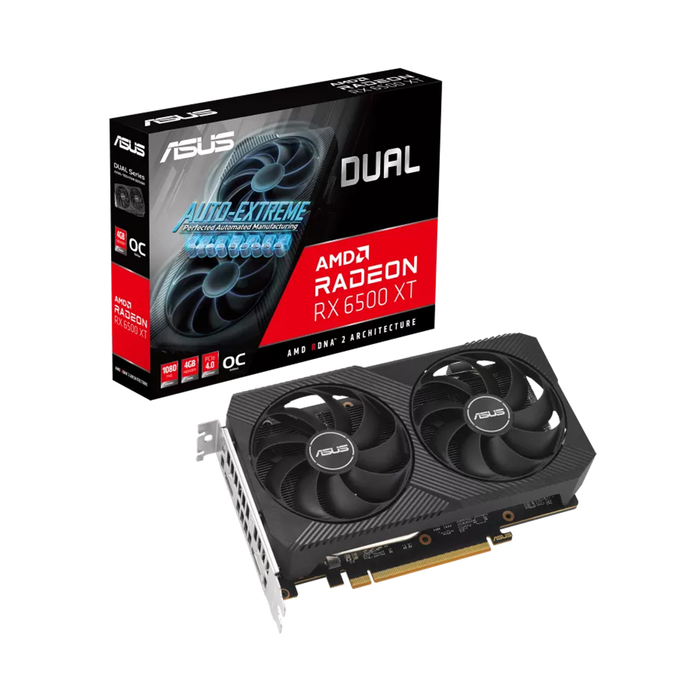 Asus DUAL RX 6500 XT OC 4GB V2 Asus DUAL RX 6500 XT OC 4GB V2