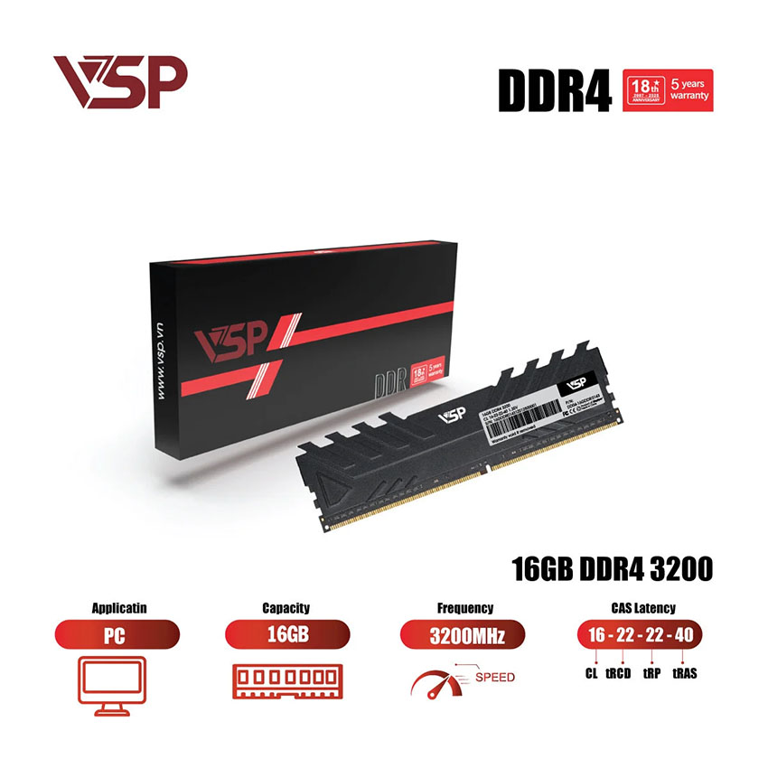 VSP 16GB (1x16GB) DDR4 3200MHz2