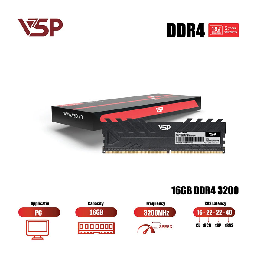 VSP 16GB (1x16GB) DDR4 3200MHz4