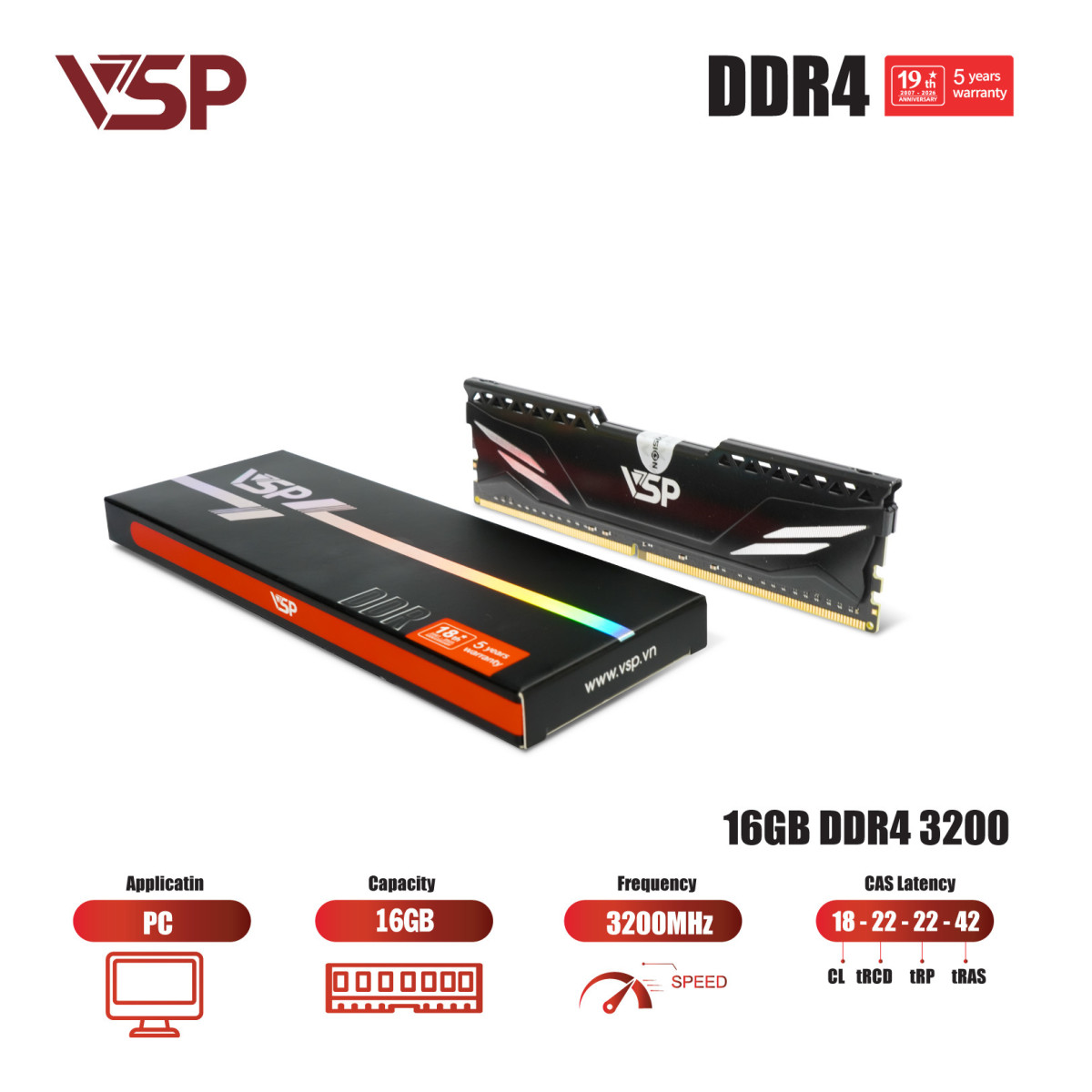 VSP 16GB (1x16GB) DDR4 3200MHz5